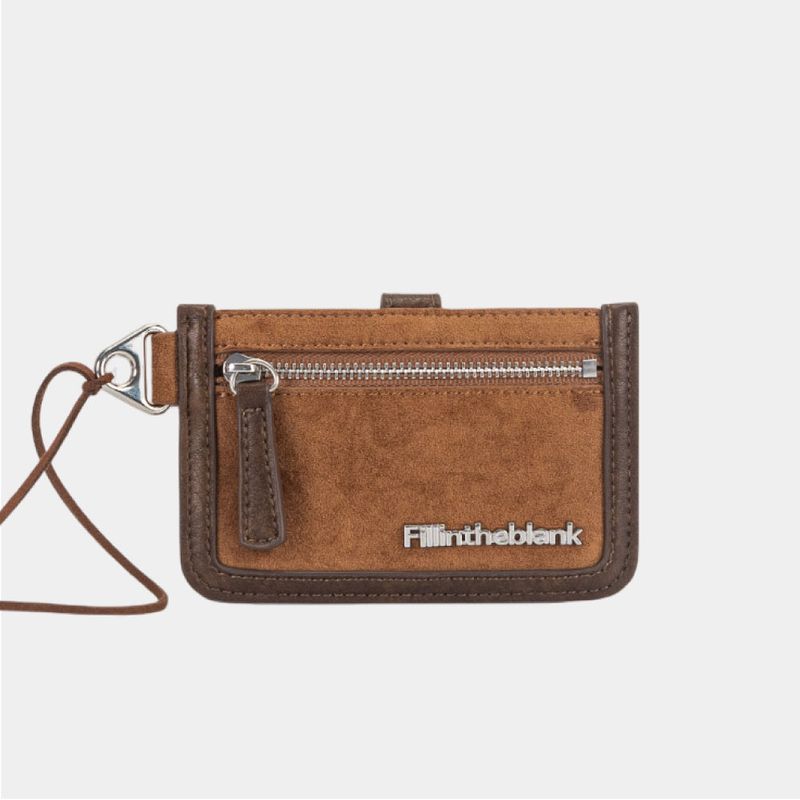 FILLINTHEBLANK(フィルインザブランク)の「Cabinet Card wallet (suede brown)(Fashion Accessories)」