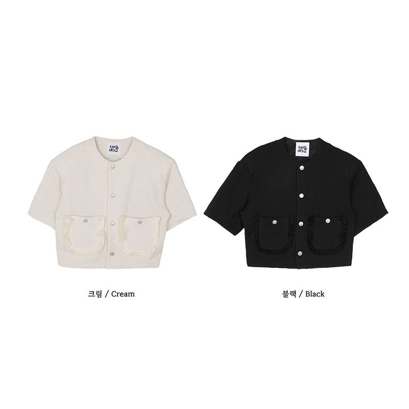 3 TAP Snap Tweed Jacket (2color)