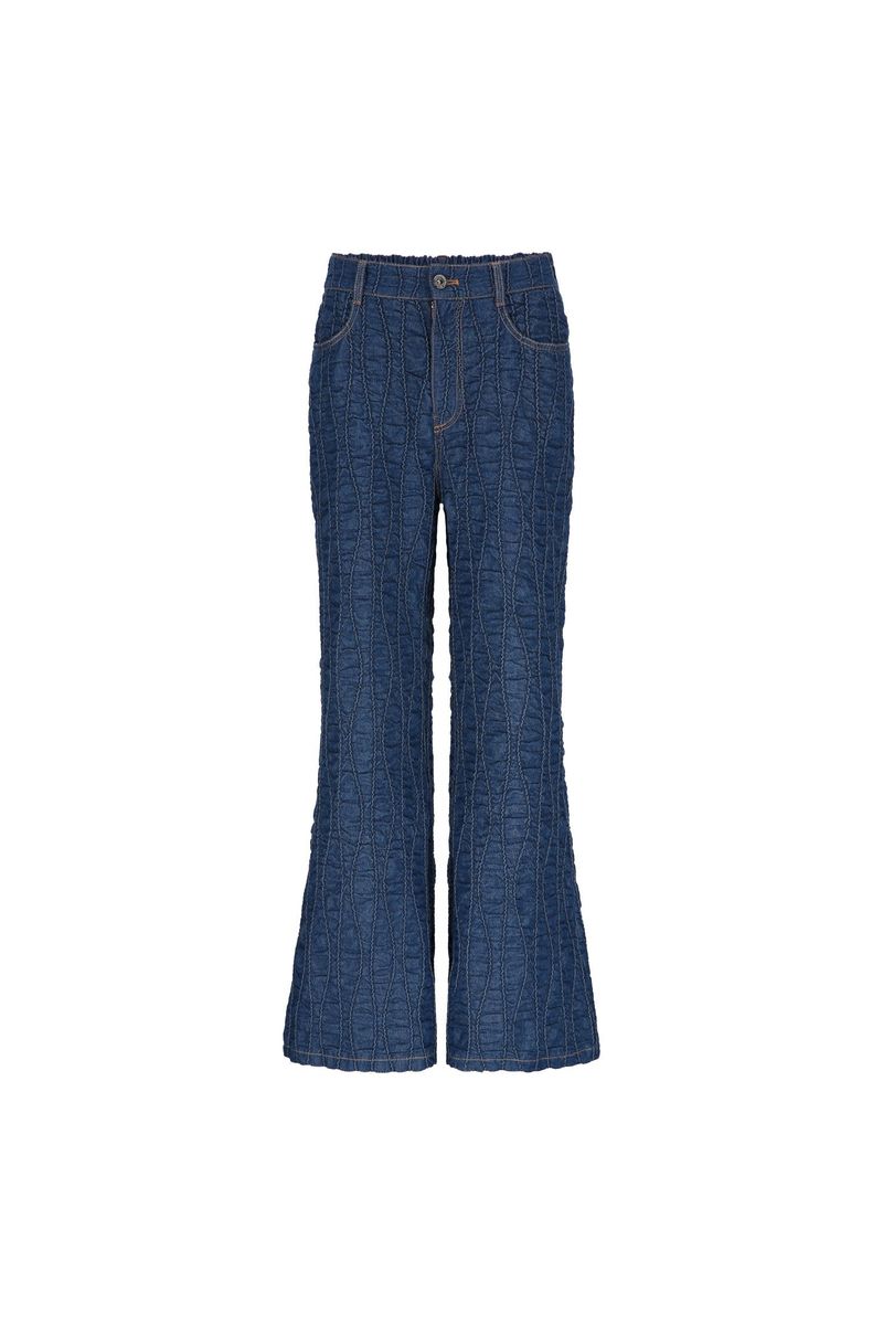 0 7 wave denim pants