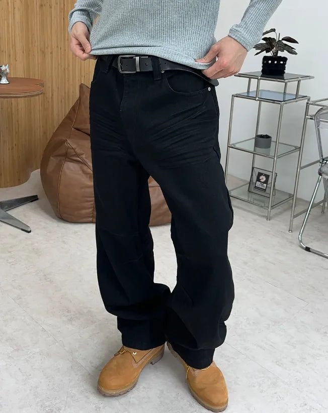 SATIIIZ（サティーズ）の「Topel Wrinkle Curved Denim Pants（Pants）」
