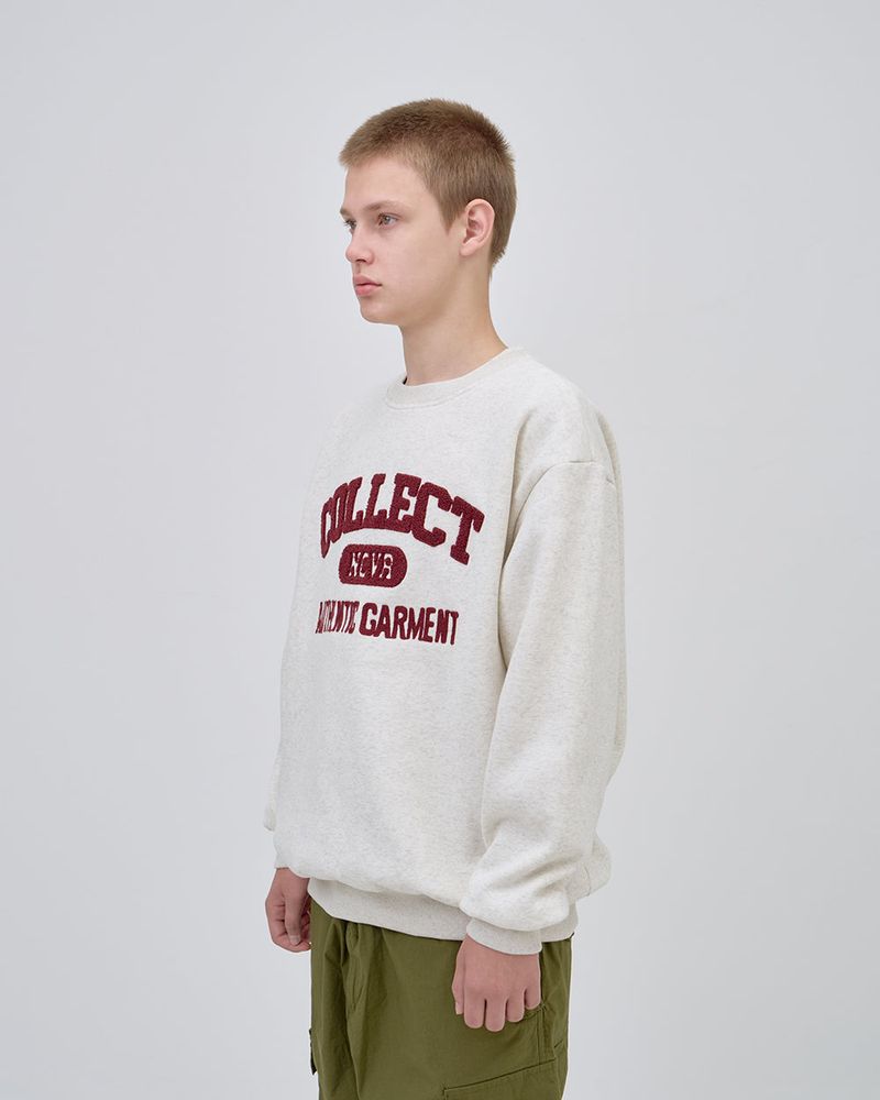 COLLECT LOGO SWEAT SHIRTS - OTMEAL