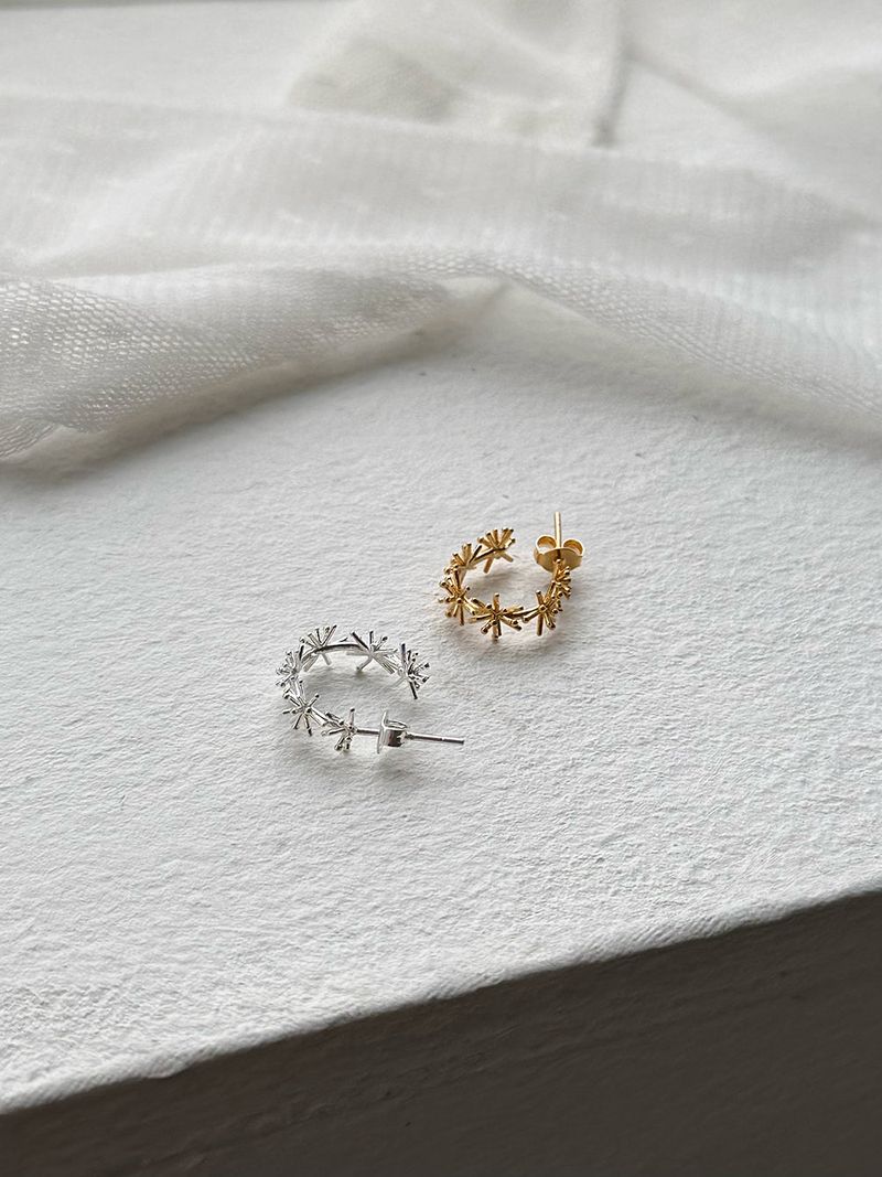 [silver925] dandelion earring - gold