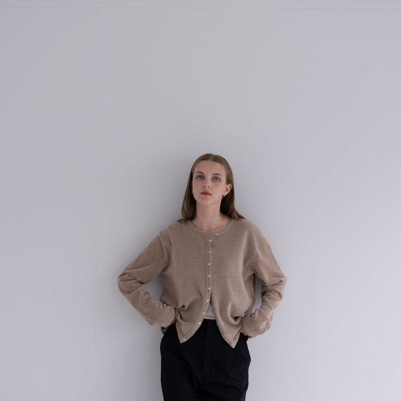 Gloss knit cardigan