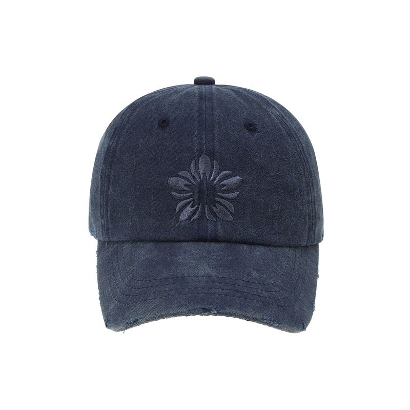 ULKIN（オルキン）の「[24SS LSD COLLECTION] MUGUNG Embroidery Pigment Ball Cap_Navy（Hats）」