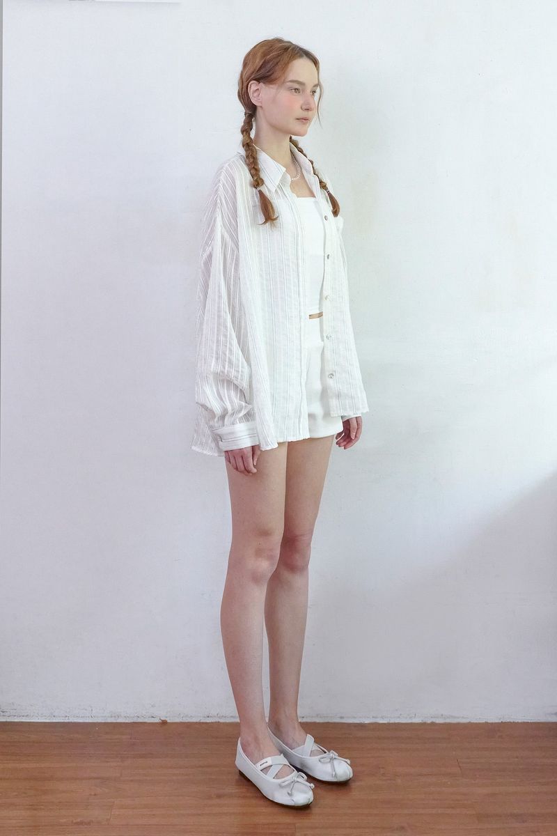 Summer Stripe Shirt [Ivory]