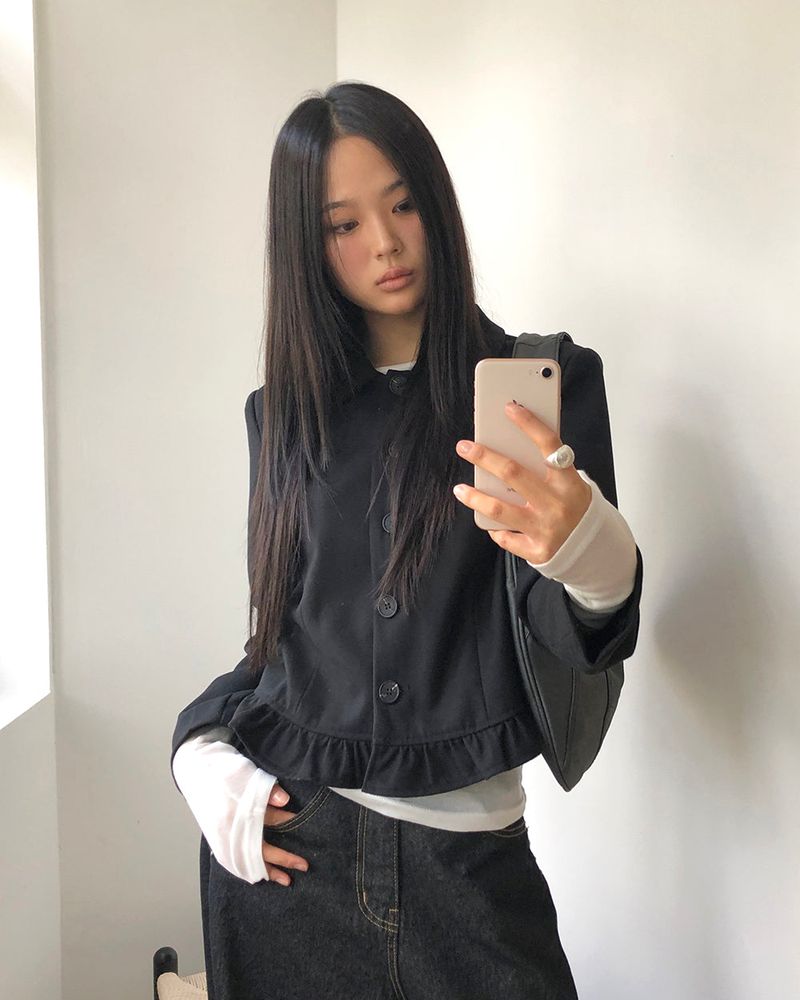 [MADE] Saeh Basic Seamed Collar Short Jacket