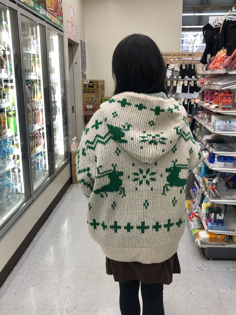 Deer zip-up