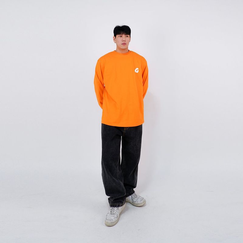 GF MAIN LOGO LONGSLEEVE - ( Orange )
