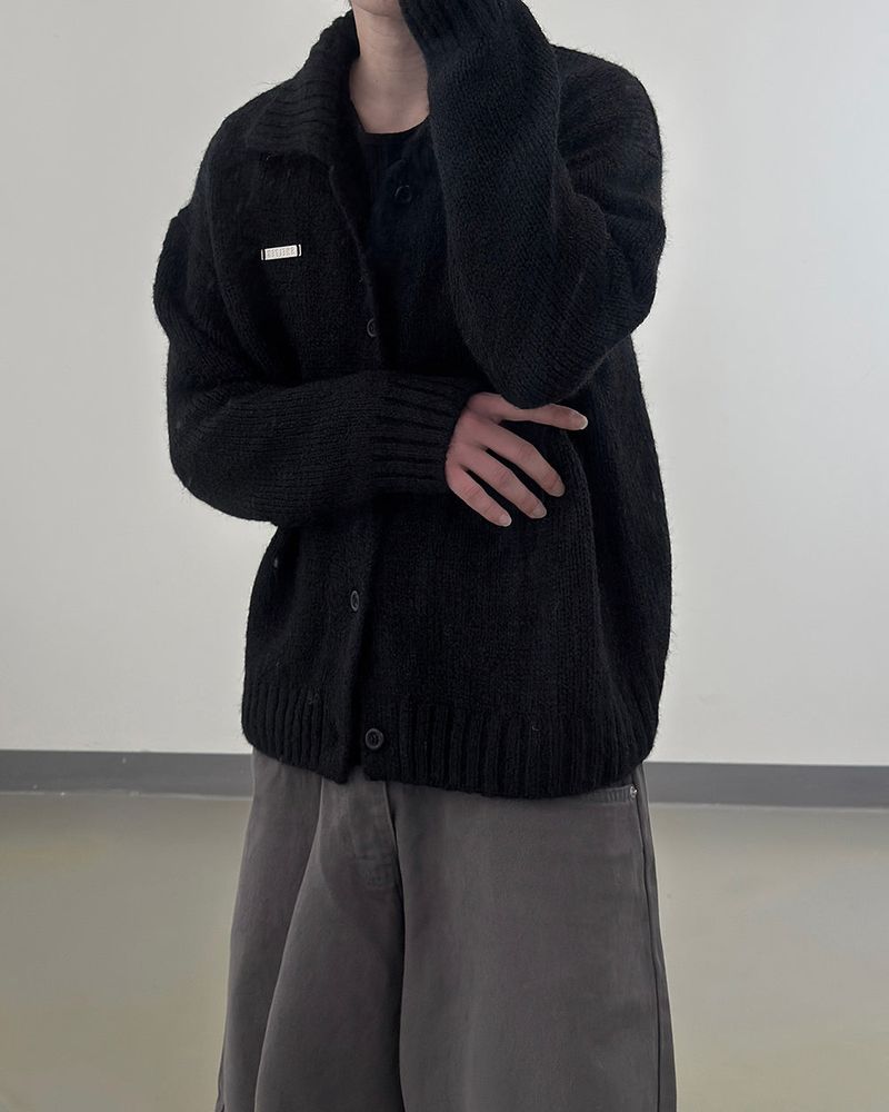 Arin Collared Knit Warmer Cardigan