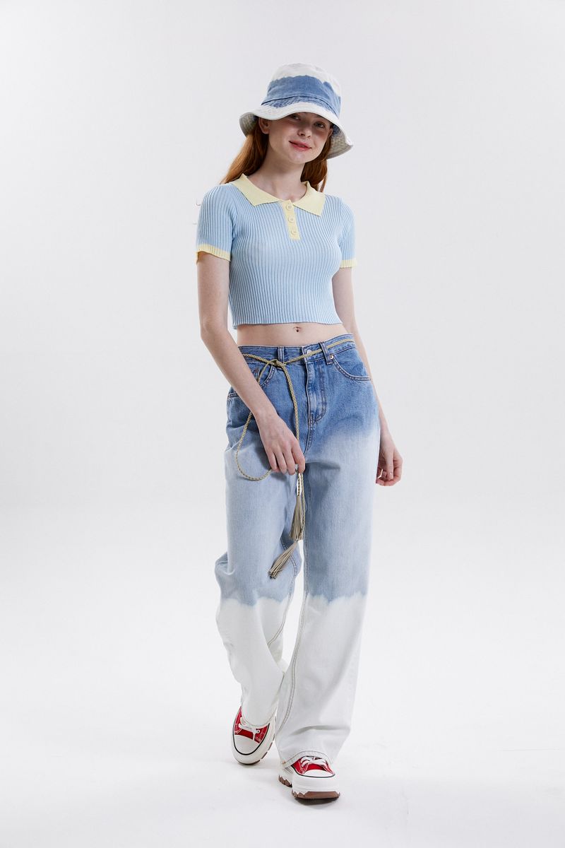 GRADATION WIDE JEANS