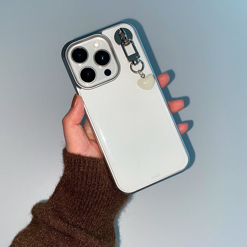 [MADE] VANILA PHONE CASE (magsafe epoxy silver bumper)