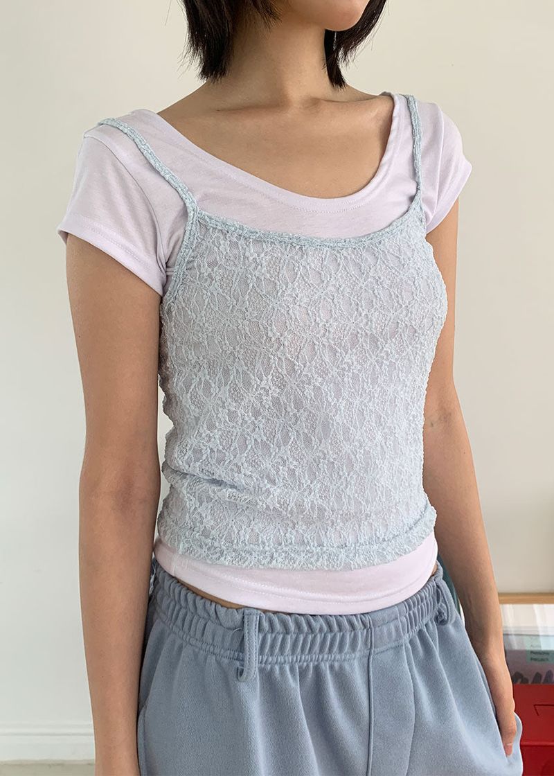 eon（イオエン）の「BEBE LACE SLEEVELESS (3color)（Tops）」