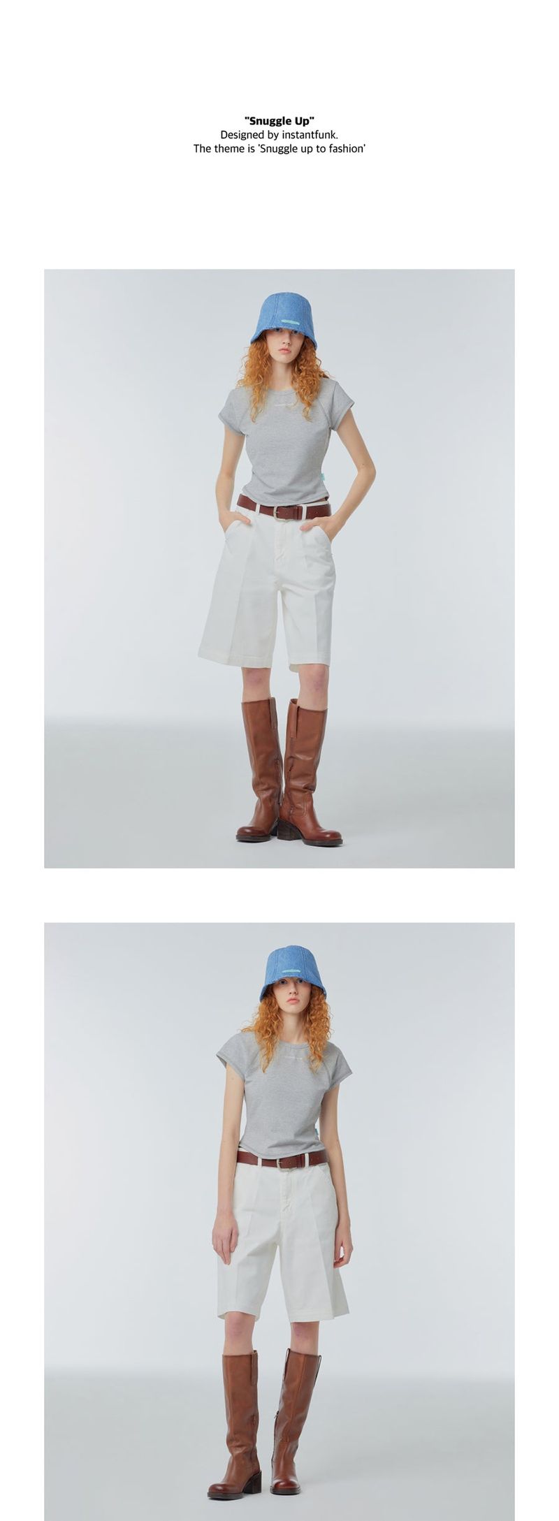Denim bucket hat