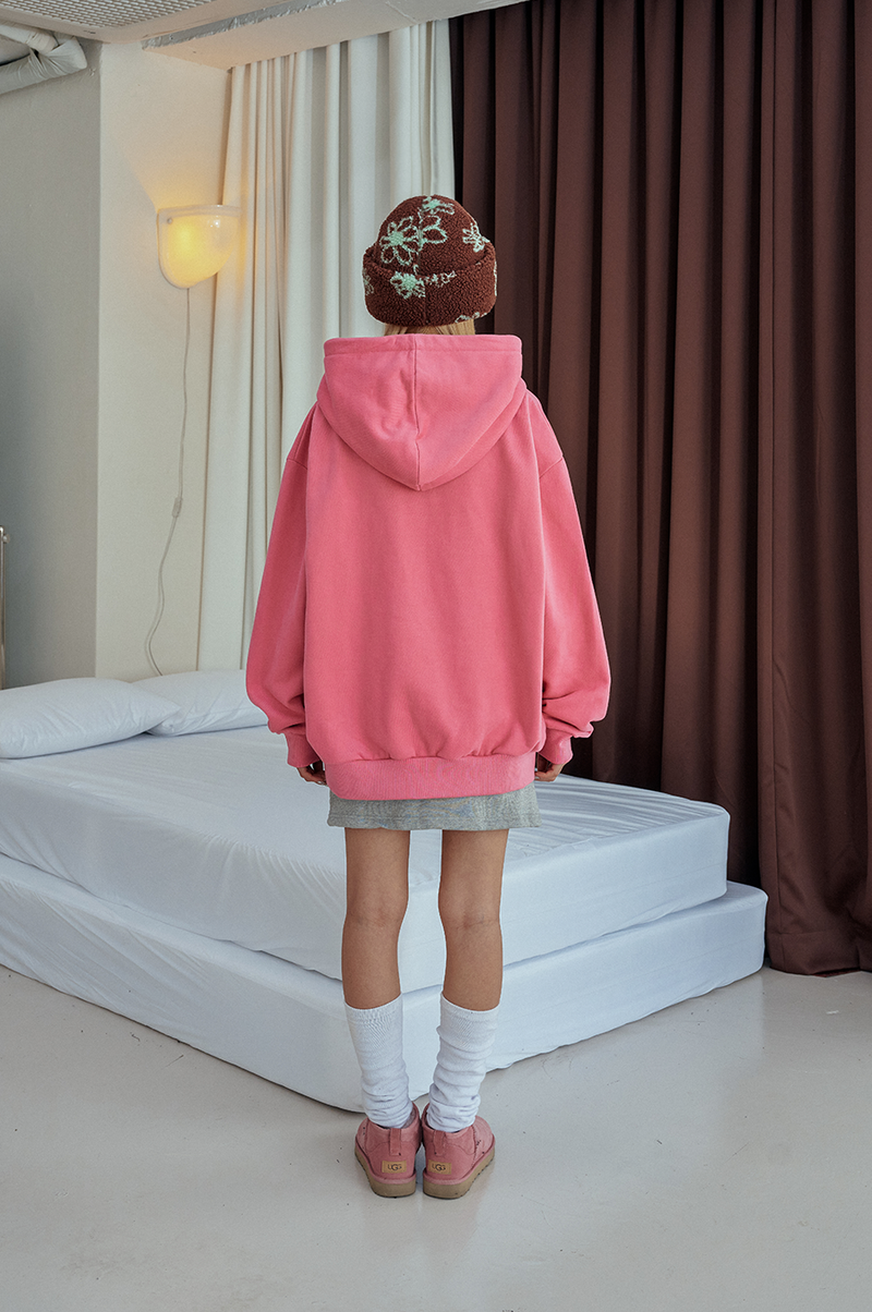 pompom hoodie_pink