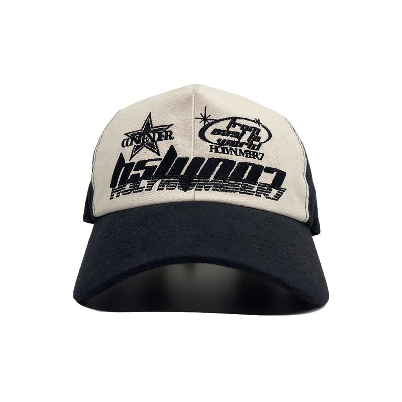 HOLY NUMBER 7(ホーリーナンバーセブン)の「HOLYNUMBER7 X DKZ MBROIDERY CAP_BLACK&WHITE(Hats)」