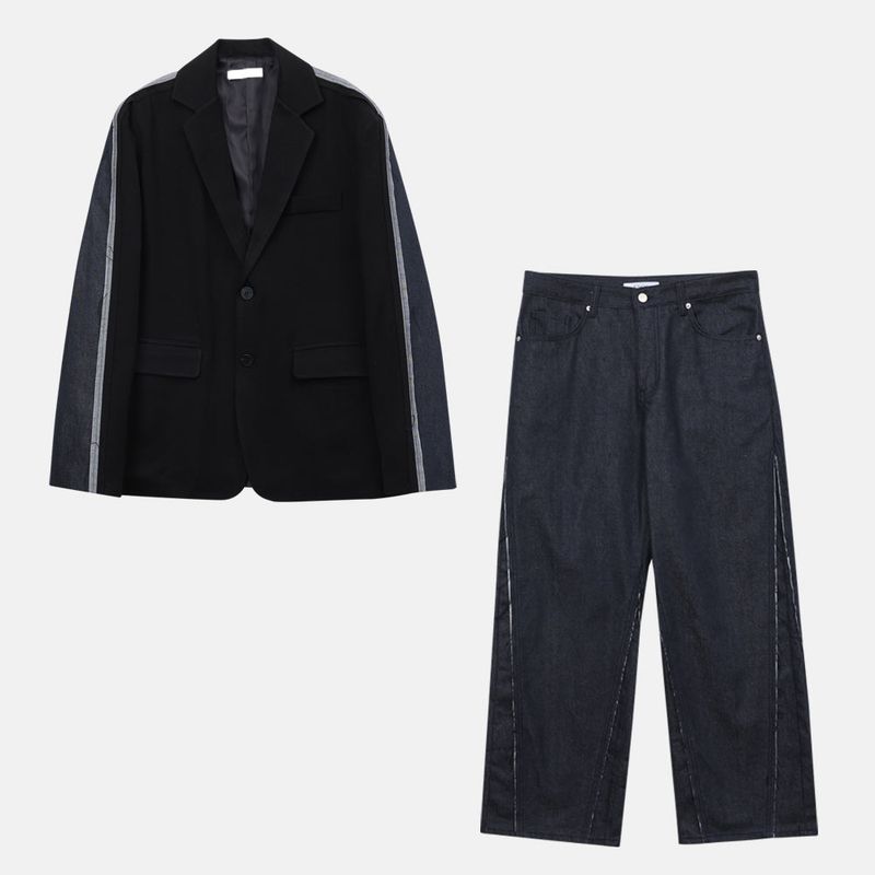 A Nock Deco Denim Jacket (2color)
