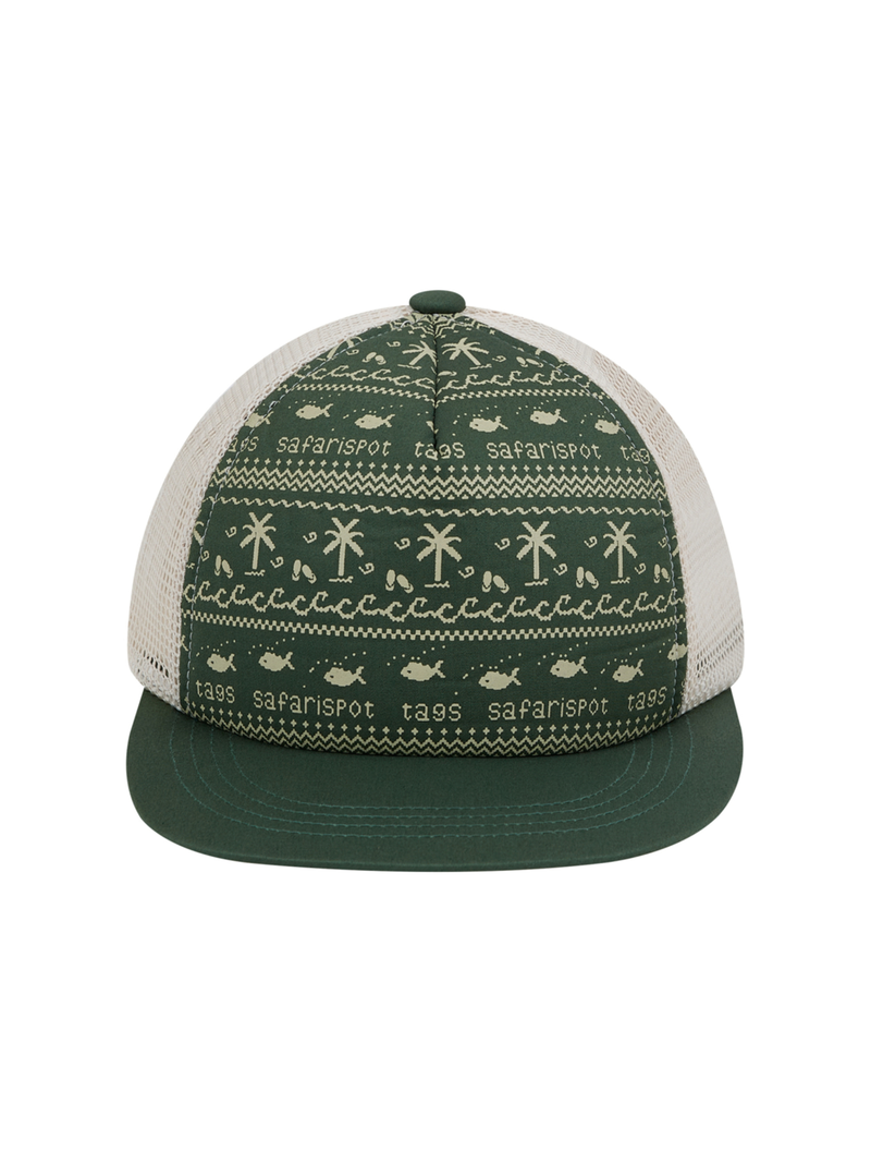 S CLEF BANDANA MESH CAP (GREEN)