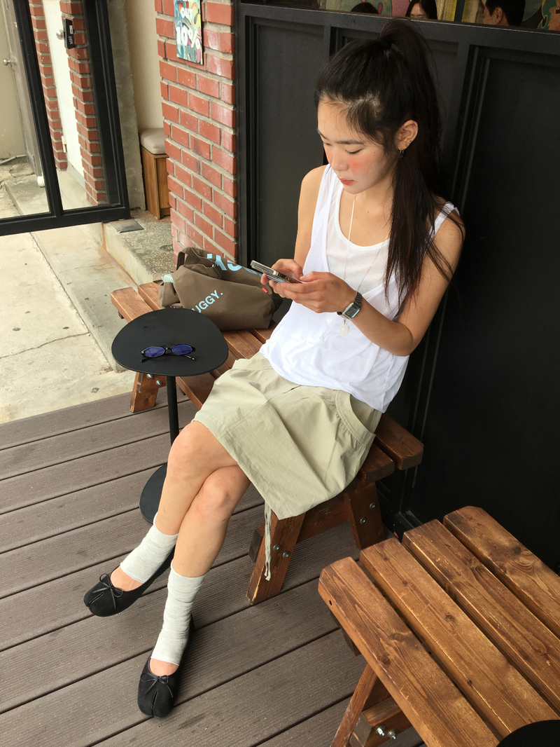 Coined layer sleeveless top (3color)