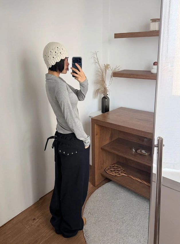 (Lining Brushed) STAR STUD SWEAT PANTS