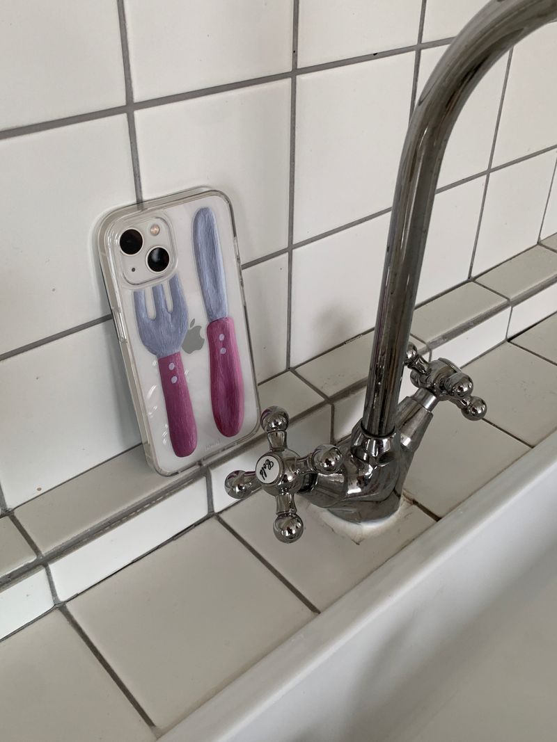 inimini(イニミニ)の「Pink cutlery case - jelly hard(Smartphone Accessories)」