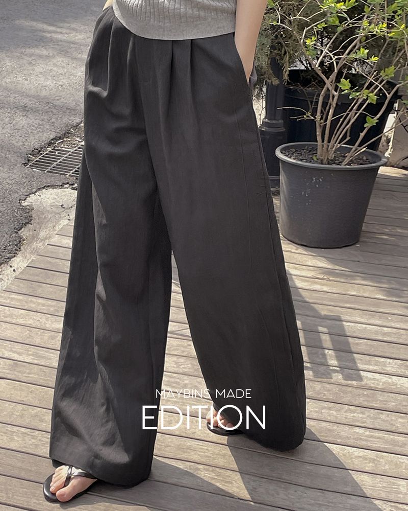 [MADE] Chen lyocell wide slacks