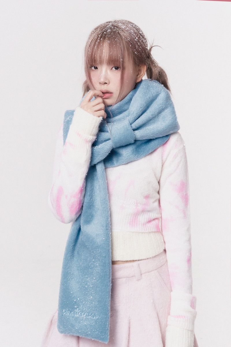 Ribbon Muffler_Fairy blue