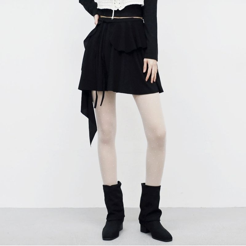 Kehi unbalanced mini skirt