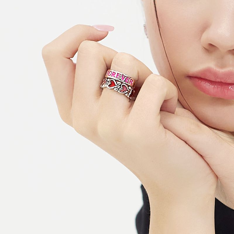 [SET] FOREVER HEART RING