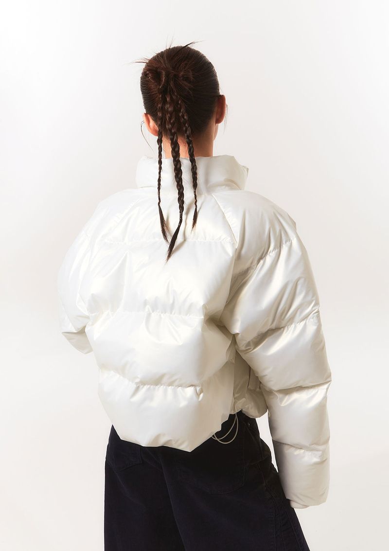 high beam puffer jk - pearl white