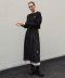 NICOLE PINTUCK LAYERED LONG SKIRT_BEIGE