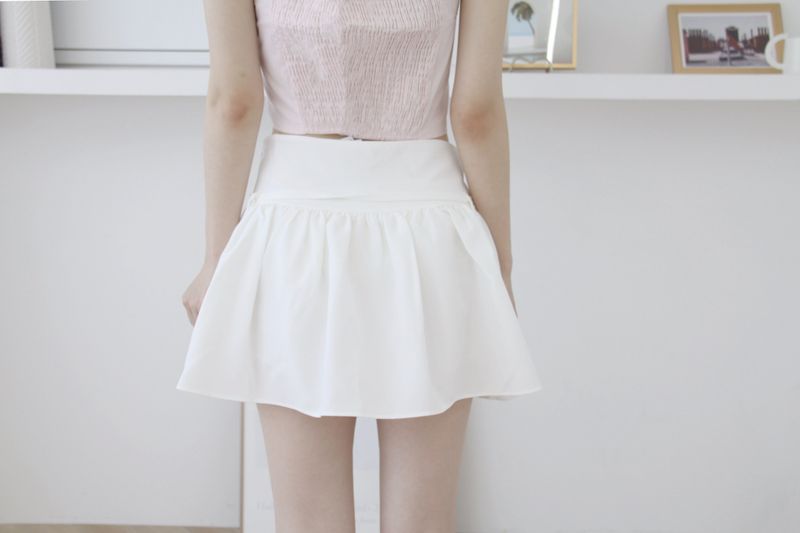 [Belt Set] Half Flare Mini Skirt