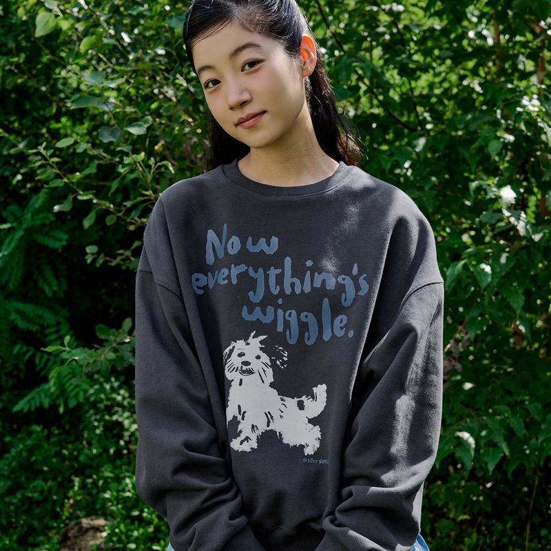 WIGGLE SWEATSHIRTS (CHARCOAL)