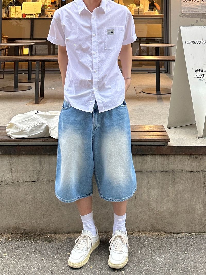 Send washing over bermuda pants