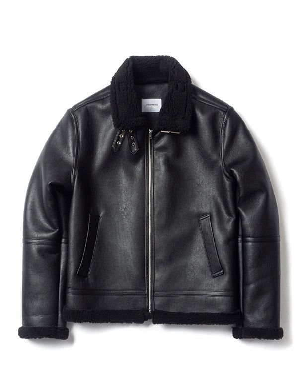 QT8 GARMENTS（キューティーエイトガーメント）の「RG B-3 Mouton Jacket (Black)（Jackets/Outerwear）」