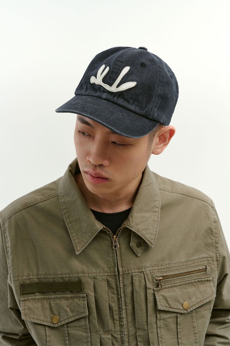 Vintage Washed Downfall Cap (Washed Black)