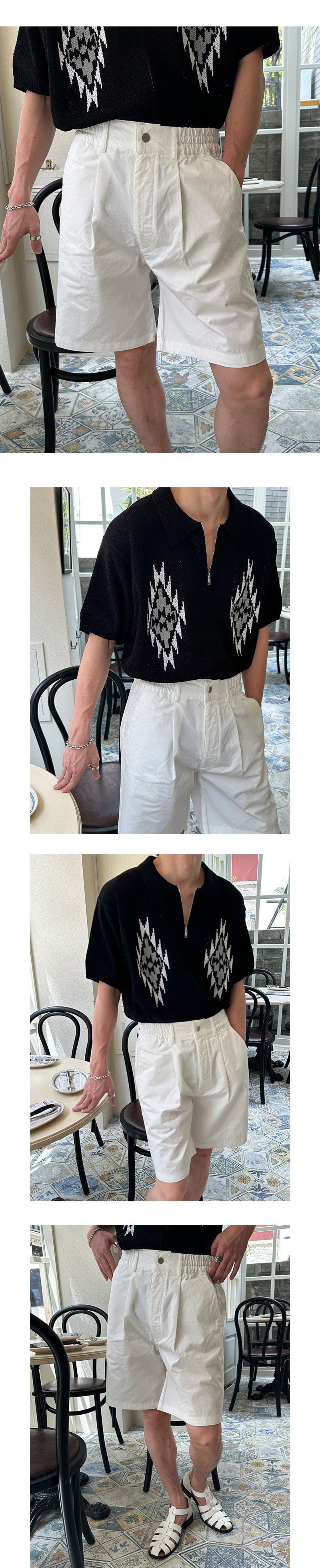 [S/S] Bio pin tuck bermuda pants(5color)