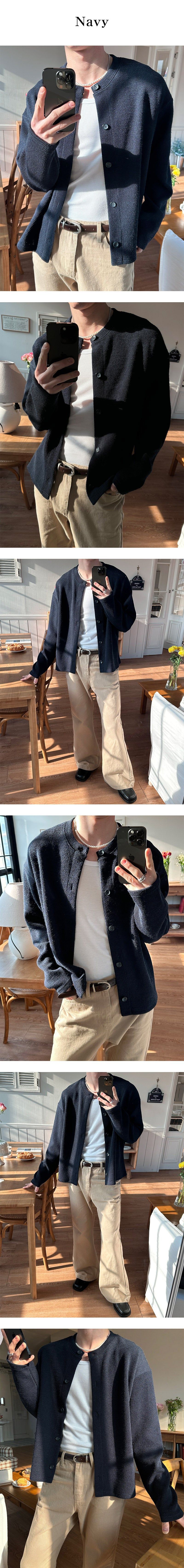  [S/S] Soft round knit cardigan(8color)