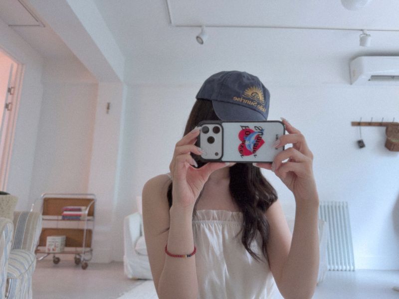 Forever Summer Glass Bumper Case (WHITE)