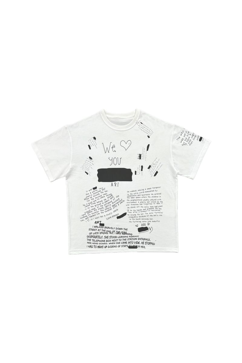 SCRIBBLE T-SHIRT / WHITE
