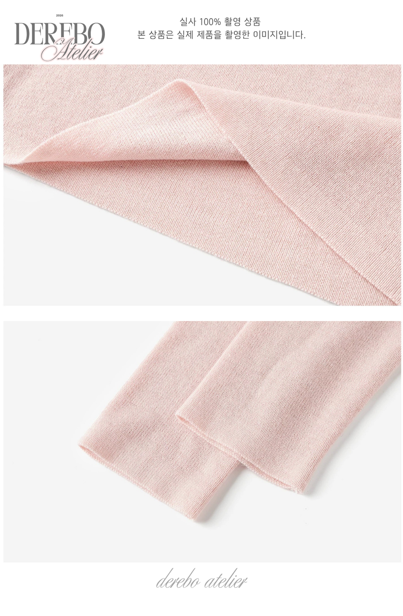 Flow Pink Shirring Wrap Knit Top