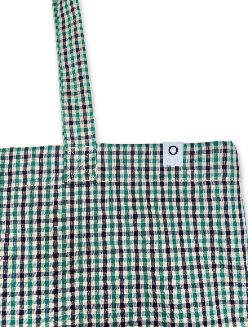 0 Applique Check Eco Bag / Green