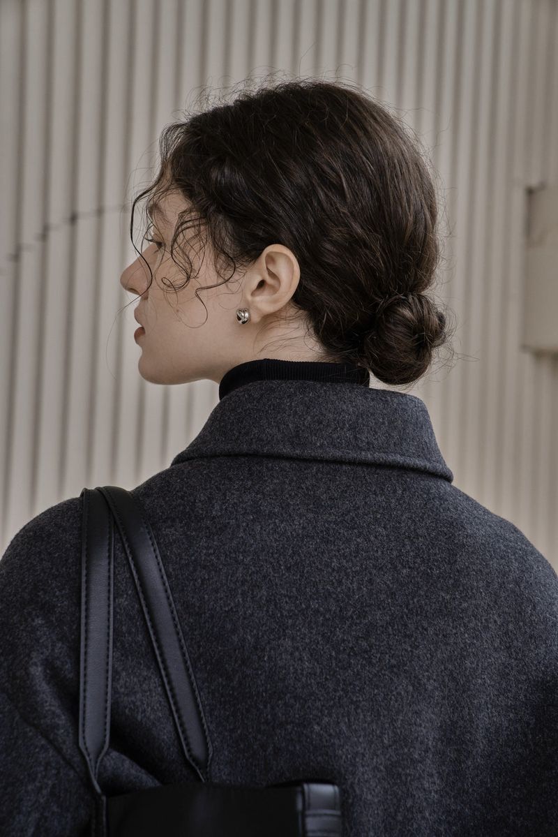 BLOUSON WOOL JACKET_GRAY