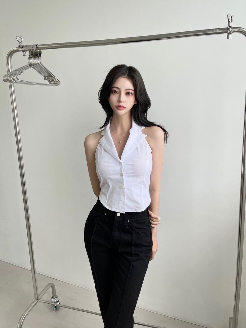 Seow(ソウ)の「120. Straight halter shirt(Tops)」