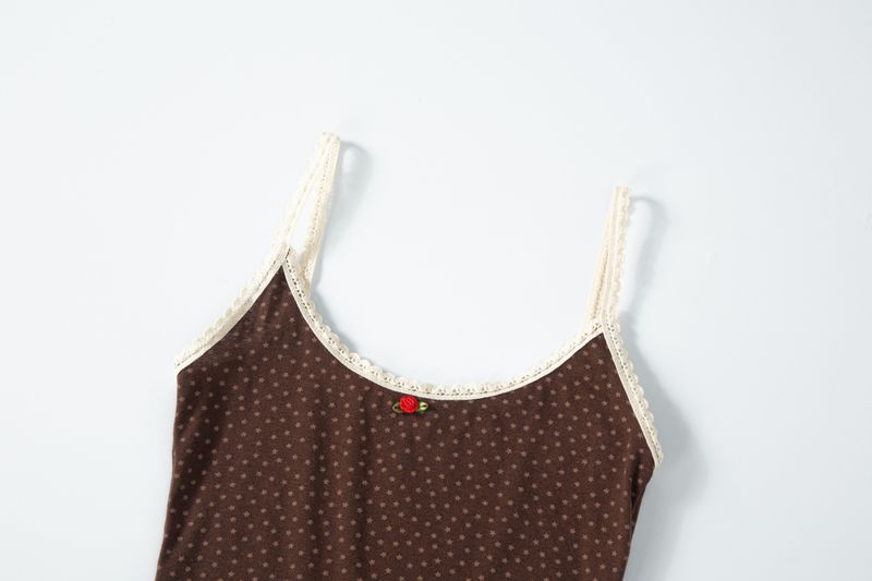star sleeveless brown