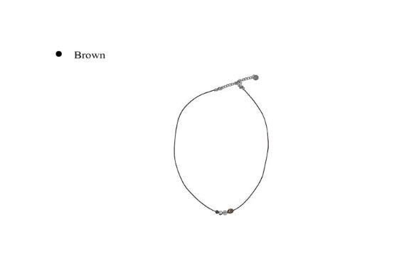 Beo Wood Gemstone Beads String Necklace
