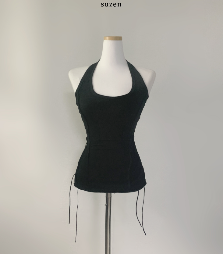 Hens Corset Halter Top (3color)
