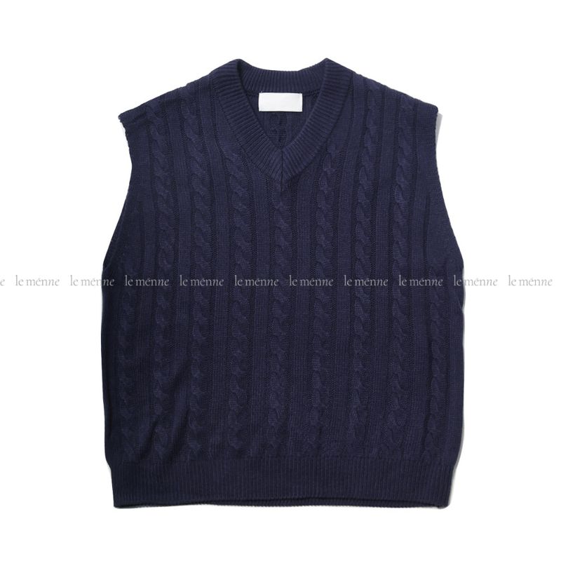 LMN ケリーツイストムードベストニット (5 colors)