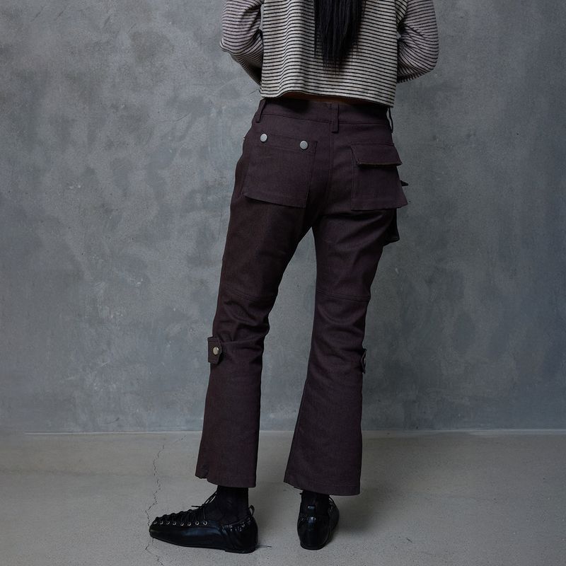 RIBBON POCKET ANKLE PANTS