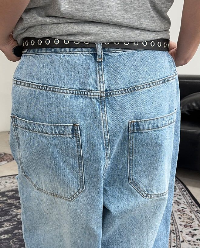 Etes Damaged Denim Pants