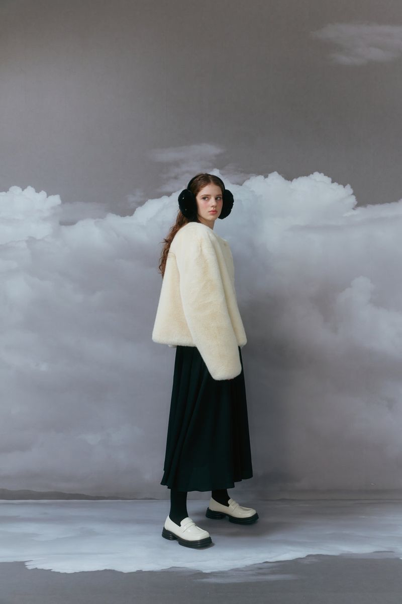 Eco fur jacket